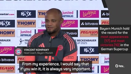 Kompany insists Bayern view every trophy as important