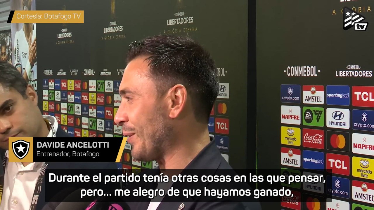 Davide Ancelotti, sobre la presencia de su padre en el palco: "Menos mal que ganamos, si no, no vuelve"