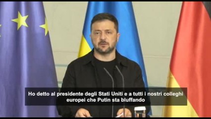 Zelensky: serve cessate il fuoco immediato. Putin sta bluffando