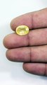 Close-up Shot of Yellow Sapphire Gemstone