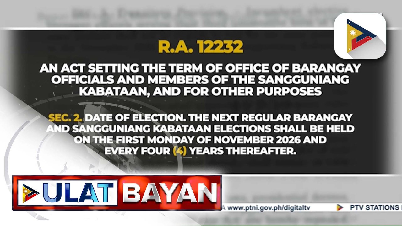 Batas na magpapalawig sa termino ng mga opisyal ng SK at Barangay, pinirmahan na ni PBBM | ulat ni Kenneth Paciente