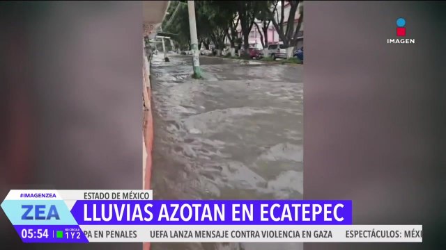 Lluvias en Ecatepec, Estado de México, causan severas afectaciones