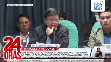 Sen. Marcoleta, inungkat ang birong tumingin sa mukha niya para matawa -- napakawalang-hiya | 24 Oras