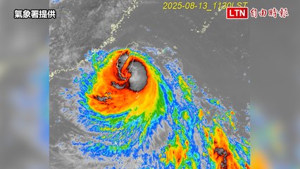 楊柳颱風3小時內迅速登陸出海！衛星縮時雲圖全景一覽🌪️