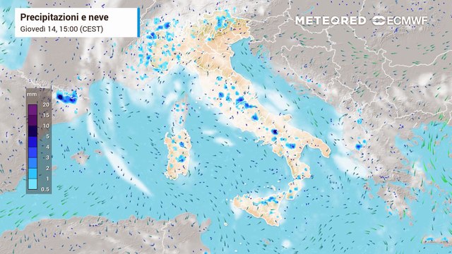 Dove pioverà a Feragosto? La previsione di pioggia per il 15 agosto 2025