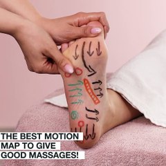 The perfect foot massage with guiding arrows! 💆💯