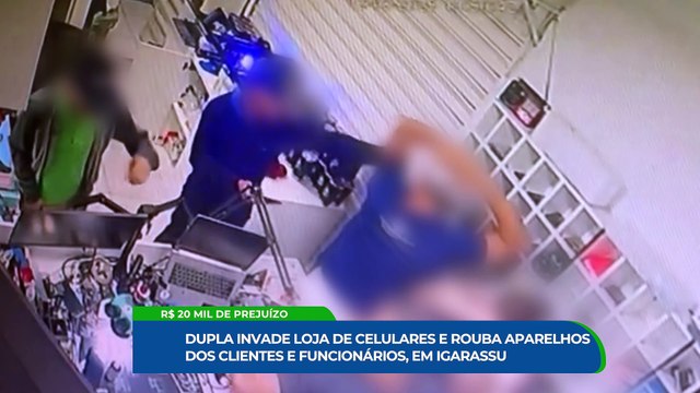 flagrante de assalto em loja de celulares: prejuízo de 20 mil reais e crescente insegurança na região de Cruz e Rebouças