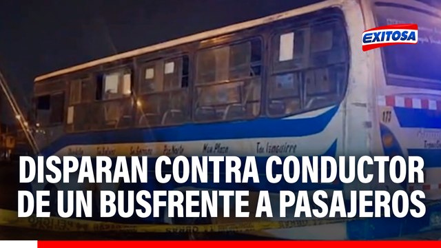 Disparan contra el conductor de un bus de TransLima frente a pasajeros en San Martin de Porres