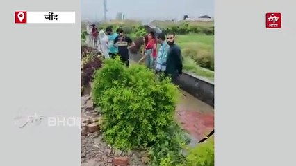 जींद में मानसून की मेहर, 3 घंटे में 125 मिमी बारिश से सड़के बनीं दरिया, आवागमन ठप