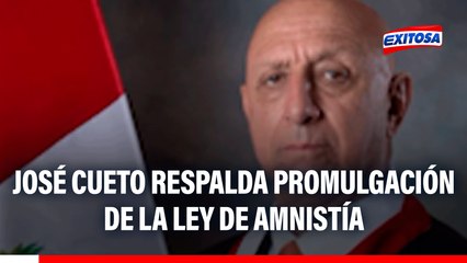 José Cueto respalda promulgación de la ley de amnistía: "No puedes tener a personas en juicios interminables"