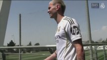 Mastantuono presume de dorsal: primeras imágenes con la camiseta del Real Madrid