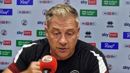 Crawley Town boss Scott Lindsey has his say on Gavan Holohan's red card at Swansea