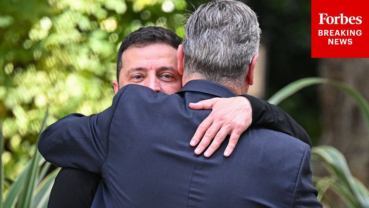 Ukrainian President Volodymyr Zelensky Meets With UK PM Keir Starmer At 10 Downing Street In London, UK