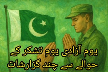 یوم ازادی یوم تشکر کے حوالے سے چند اہم گزارشات