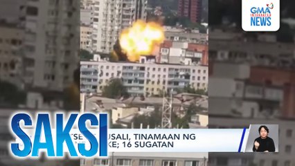 Kotse at gusali, tinamaan ng drone strike; 16 sugatan | Saksi
