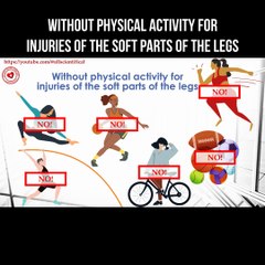 Without physical activity for injuries of the soft parts of the leg