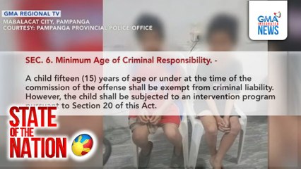 Pag-amyenda sa batas para ibaba sa edad 10 ang age of criminal liability, isinusulong ni Sen. Padilla | SONA