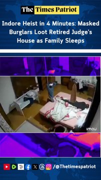 Indore Heist in 4 Minutes: Masked Burglars Loot Retired Judge’s House as Family Sleeps