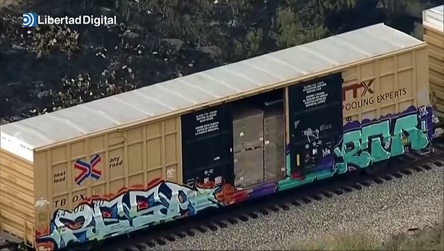 Descarrila en Texas un tren de carga con sustancias peligrosas: se han salido de las vías 35 vagones