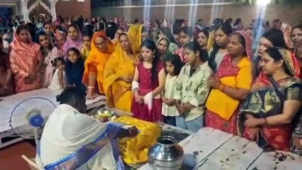ऊबछठ पर बंशीवाला मंदिर में तीन घंटे महिलाओं का रहा राज