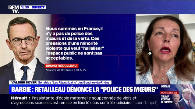 Projection du film Barbie annulée: Des attaques contre nos mœurs, c'est quotidien , affirme Valérie Boyer, sénatrice des Bouches-du-Rhône (LR)