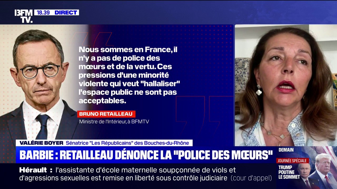 Projection du film Barbie annulée: "Des attaques contre nos mœurs, c'est quotidien", affirme Valérie Boyer, sénatrice des Bouches-du-Rhône (LR)