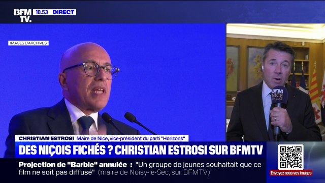 Éric Ciotti soupçonné de fichage illégal de personnes des Alpes-Maritimes: Si tel était le cas, ces pratiques sont ignobles et dangereuses , affirme Christian Estrosi, maire de Nice (Horizons)