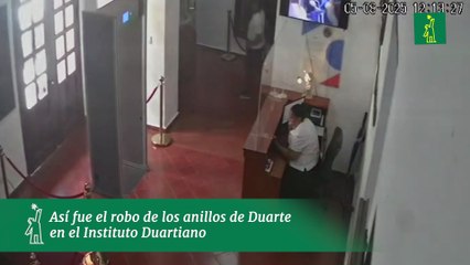 Así fue el robo de los anillos de Duarte en el Instituto Duartiano