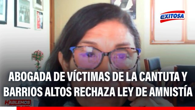 Abogada de víctimas de La Cantuta y Barrios Altos rechaza ley de amnistía: Han dado libertad e impunidad