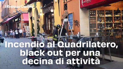 Incendio al Quadrilatero, black out per una decina di attività. Video