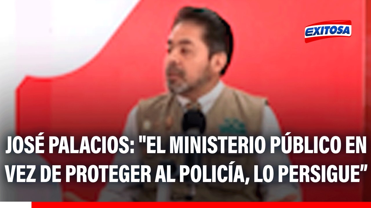 José Palacios: "El Ministerio Público persigue al policía y está más preocupado por los derechos de los delincuentes"