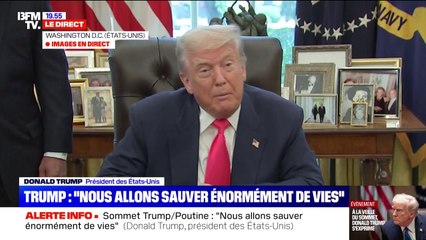 Sommet en Alaska: "Je pense que le président Poutine est prêt pour la paix", indique Donald Trump