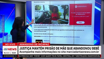 Justiça mantém prisão de mãe que abandonou bebê | TEMPO REAL