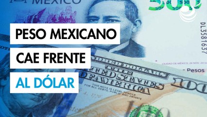 Peso mexicano cae frente al dólar tras datos económicos en Estados Unidos