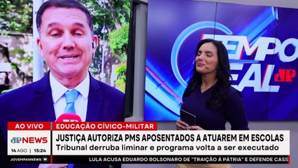 SP: PMs aposentados poderão atuar em escolas cívico-militares | TEMPO REAL