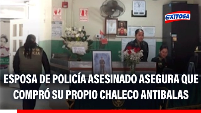 Esposa de policía asesinado asegura que compró su propio chaleco antibalas: Recibió cuatro impactos