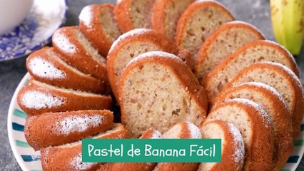 ¡Delicioso Pastel de Banana Fácil y Rápido de Preparar 🍌