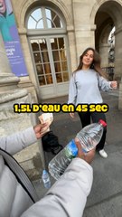 J’espère qu’elle n’a pas vomi après 😂 #defi #boire #experiencesociale #microtrottoir #argent #maeltvshow