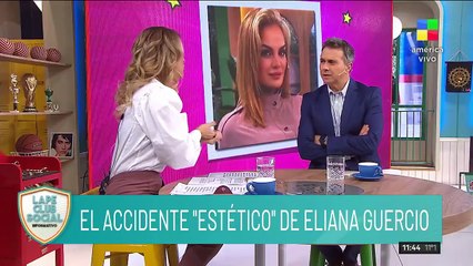 Preocupación por la salud de Eliana Guercio por una mala praxis estetica