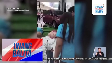 7, sugatan matapos sumalpok ang SUV sa lobby ng isang pribadong eskuwelahan | Unang Balita