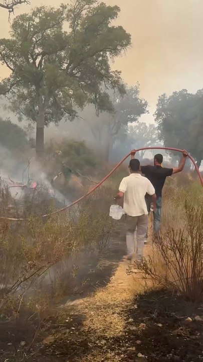 هؤلاء هم الأبطال الحقيقيون، الذين ظلّوا مرابطين في قلب النيران، يقاومون بشجاعة وسط ألسنة اللهب