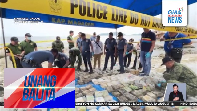 Mahigit P802M ng umano'y shabu, nakita sa 6 na sako sa baybayin ng Brgy. Sisiman | Unang Balita