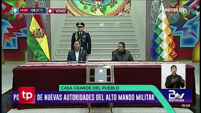 A tres días de las elecciones, Luis Arce designa a nuevas autoridades del Alto Mando Militar
