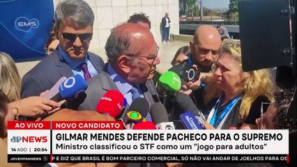 Gilmar Mendes defende Pacheco para o Supremo