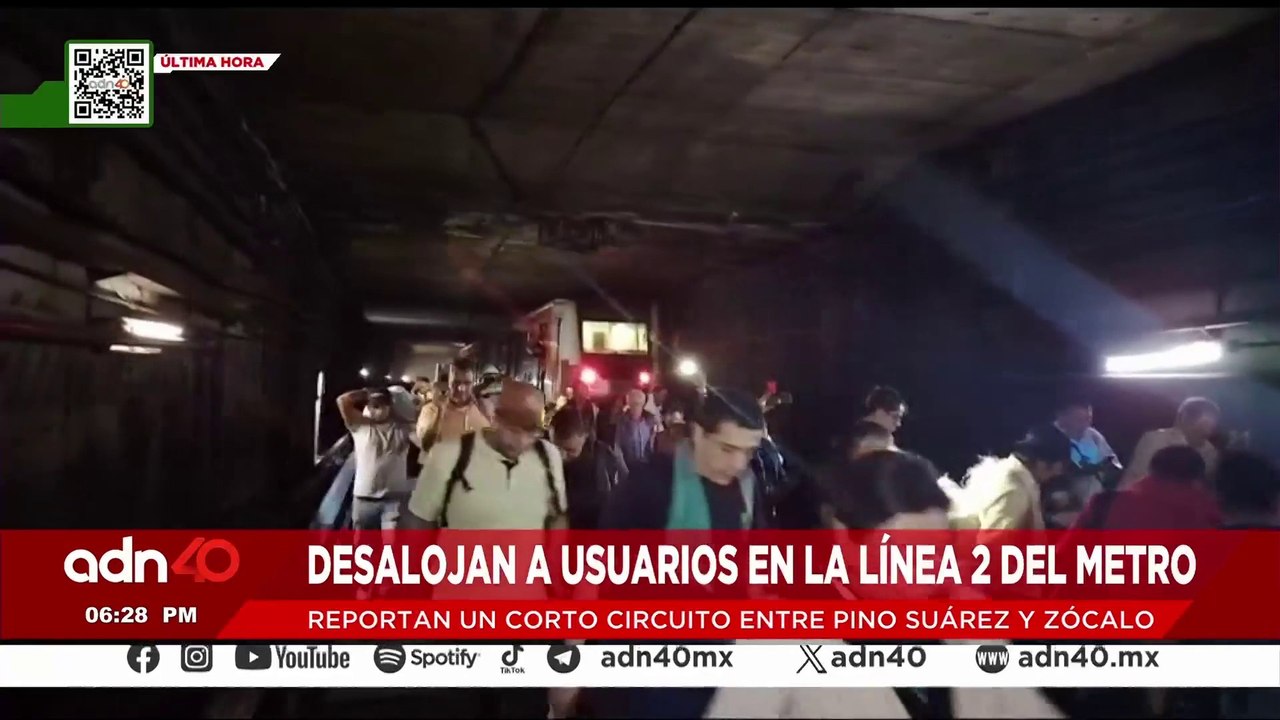 🚨¡Última Hora! Desalojan a usuarios en la Línea 2 del Metro CDMX tras un corto circuito