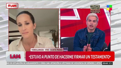 Julieta Prandi contó quién fue la persona que la ayudó a salir de a poco del calvario que vivía con Claudio Contardi