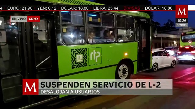 Suspenden el servicio de la Línea 2 del Metro de la CdMx