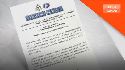 Polis siasat kejadian tular dua kenderaan saling berlanggar