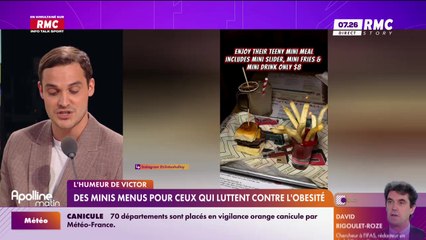 L'humeur de Victor : Des minis menus pour ceux qui luttent contre l'obésité - 15/08