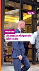 Mariah Carey, en pleine forme, sort de son hôtel à Londres juste pour saluer ses fans